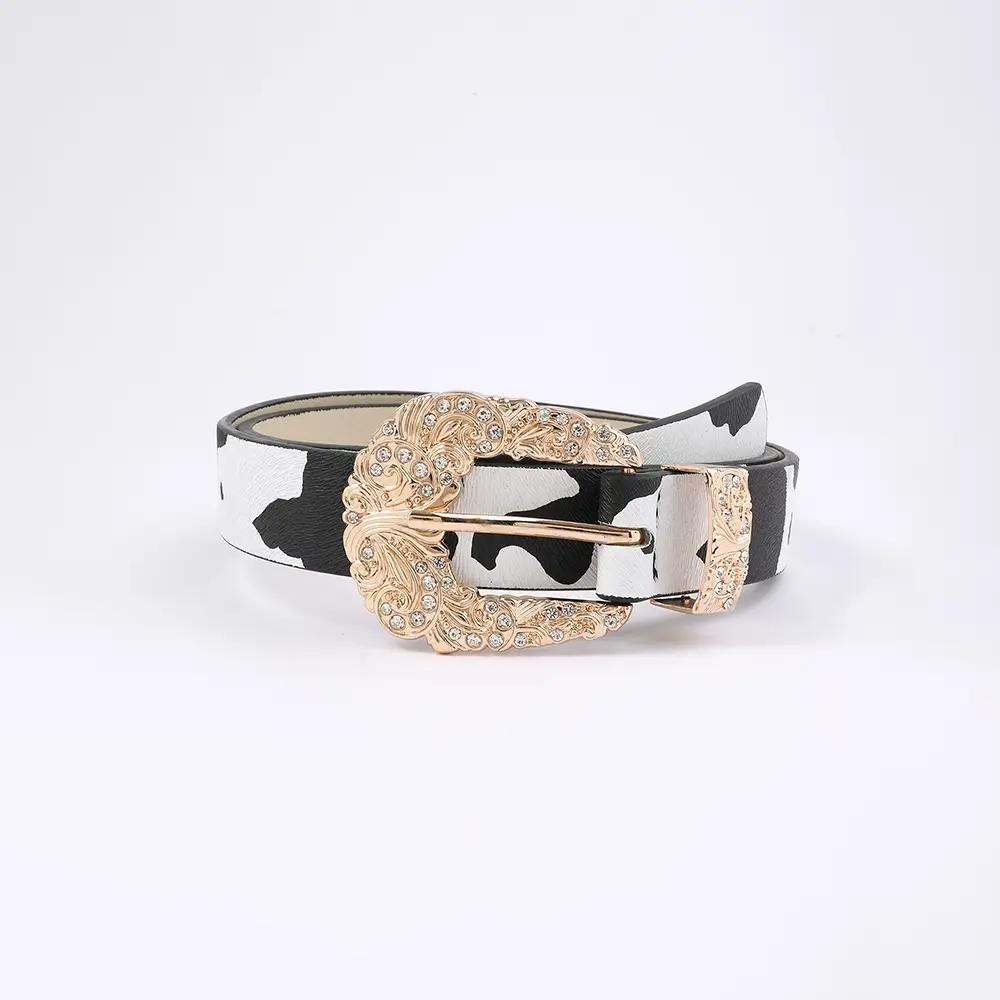 Tiffany Blue Metal Belt with Crystal Buckle - Image 3