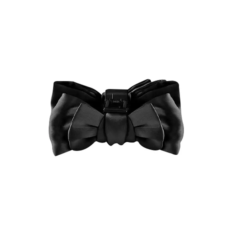 Black Double-Sided Bow Hair Clip for Girls - Image 21