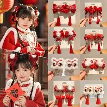 Black Double-Sided Bow Hair Clip for Girls — feature 1