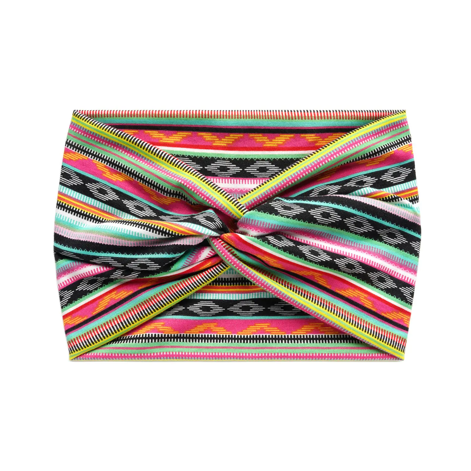 18cm Blue Floral Cross Body Headband with Vintage Cashew Print - Image 16
