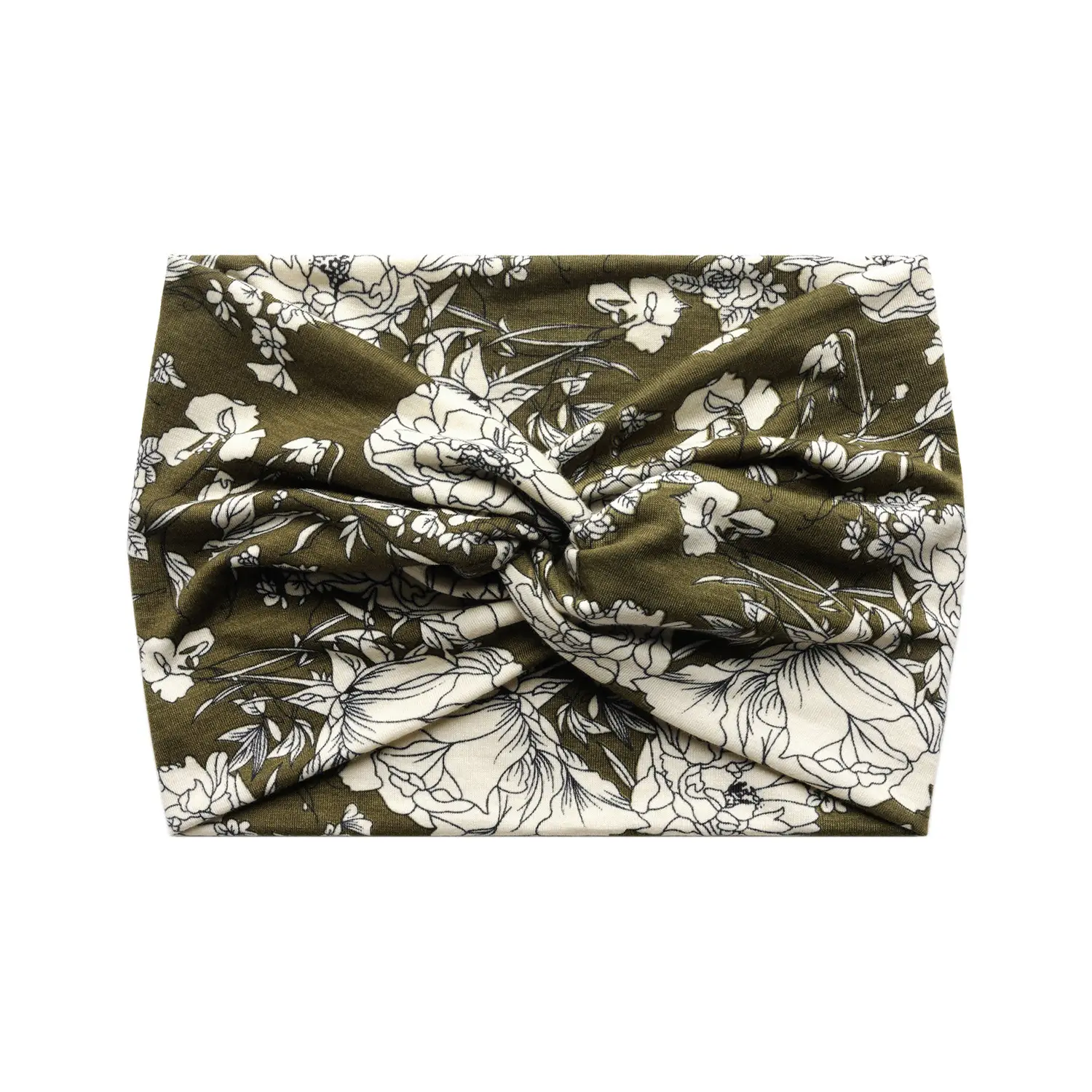 18cm Blue Floral Cross Body Headband with Vintage Cashew Print - Image 10