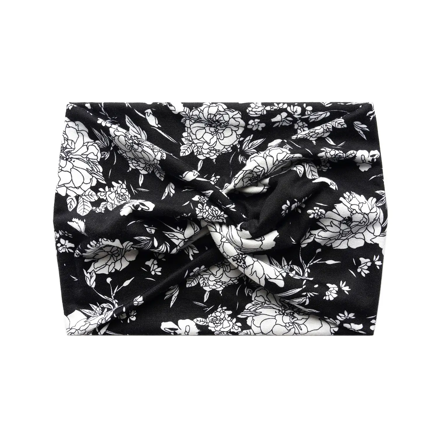 18cm Blue Floral Cross Body Headband with Vintage Cashew Print - Image 12