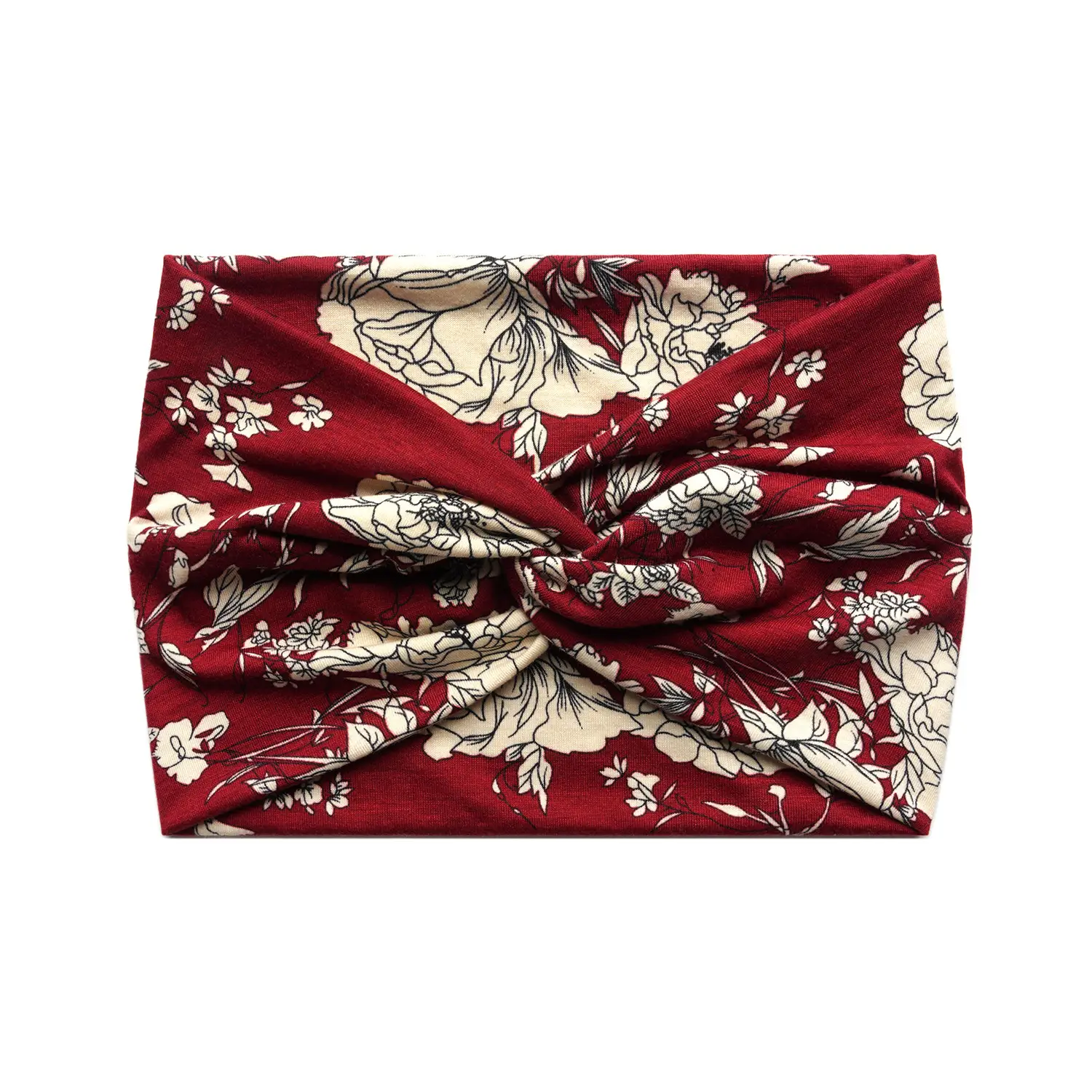 18cm Blue Floral Cross Body Headband with Vintage Cashew Print - Image 14