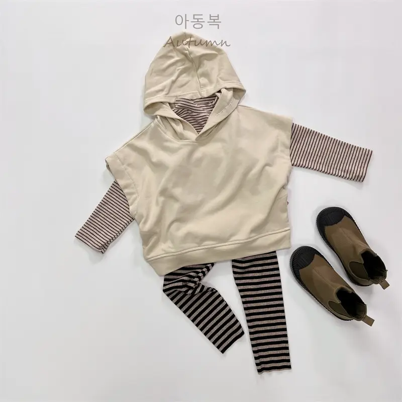 2026 Spring Boys Striped Long Sleeve T-Shirt High Neck Korean Style — feature 9