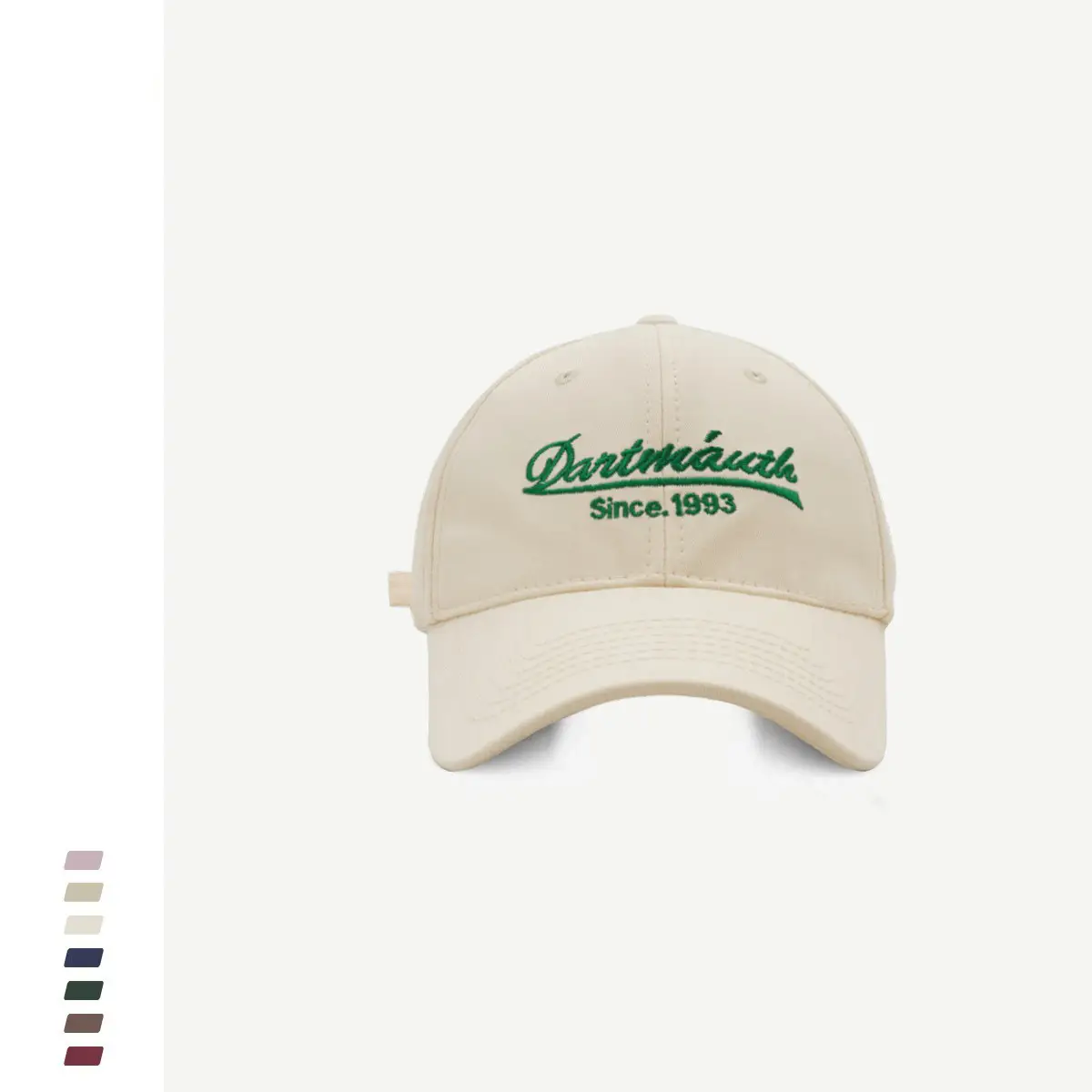 Denim & Rats Embroidered Baseball Cap Beige