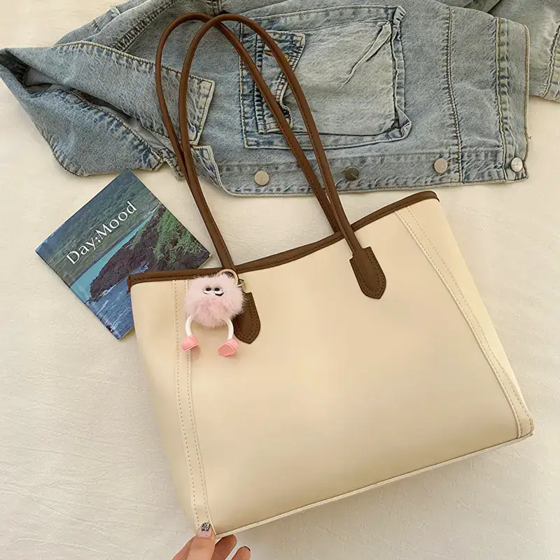 Retro Personalized Shoulder Bag Tan 2023 - Image 2