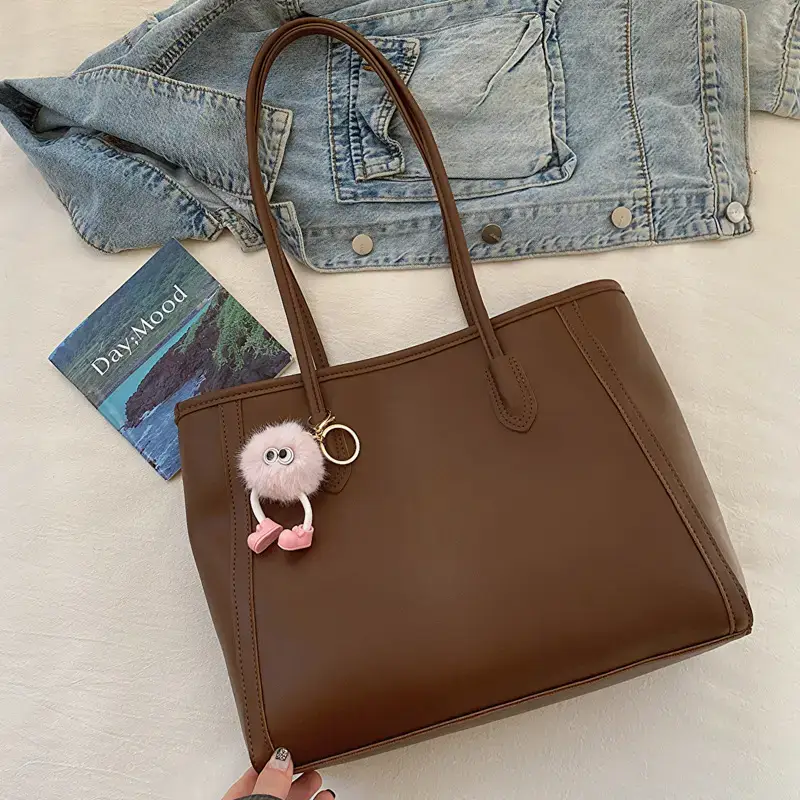 Retro Personalized Shoulder Bag Tan 2023 - Image 3