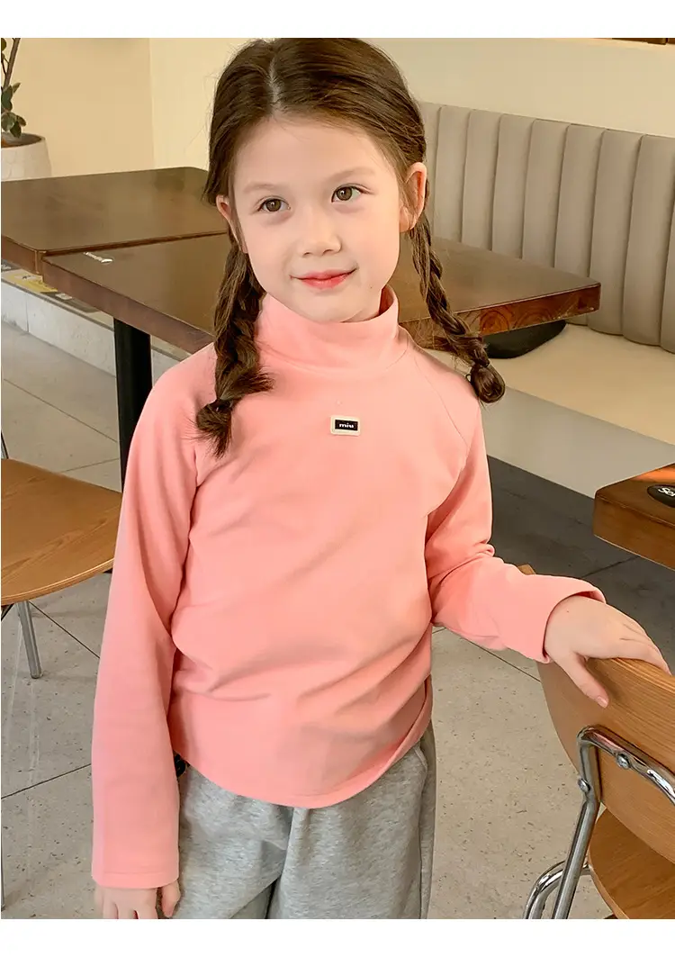 Girls Grey Sweatpants with Letter Print & Elastic Belt — feature 35