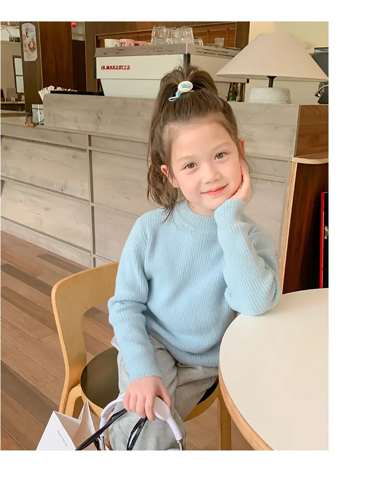 Girls Grey Sweatpants with Letter Print & Elastic Belt — feature 60