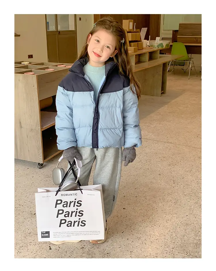Girls Grey Sweatpants with Letter Print & Elastic Belt — feature 64