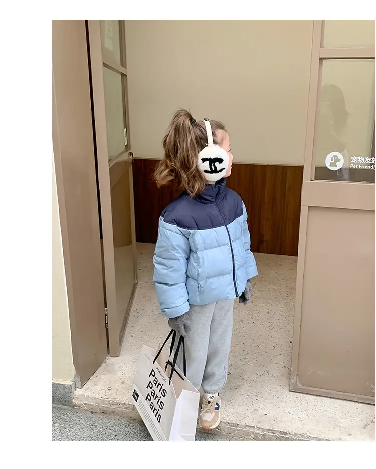 Girls Grey Sweatpants with Letter Print & Elastic Belt — feature 68