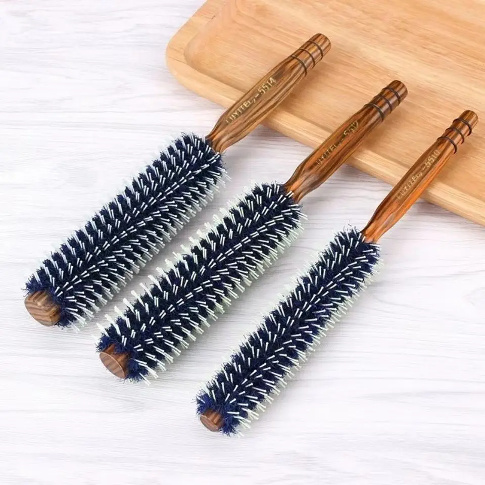 Wood Grain Blue Hair Comb for Men Women Home Salon Use - Image 7