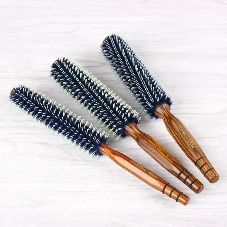 Wood Grain Blue Hair Comb for Men Women Home Salon Use — feature 4