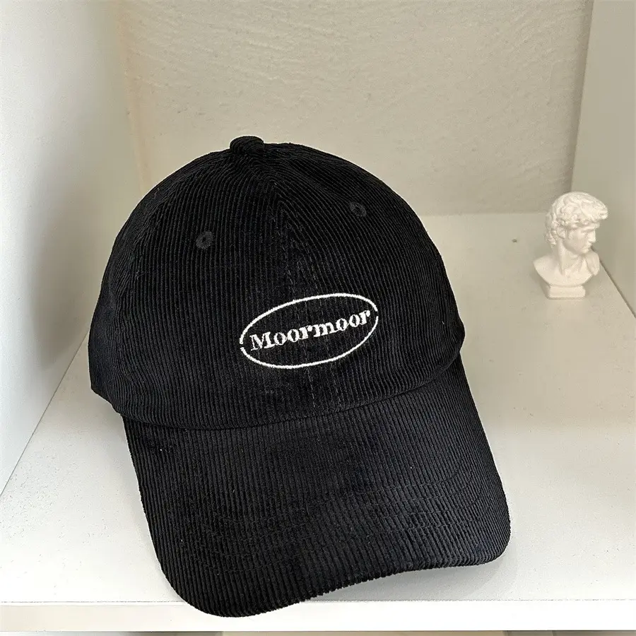 Women's Blue Embroidered Baseball Cap Winter Warm - Image 7