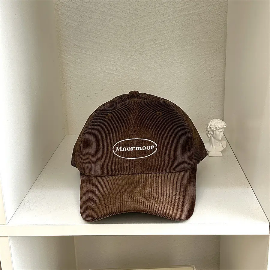 Women's Blue Embroidered Baseball Cap Winter Warm - Image 6