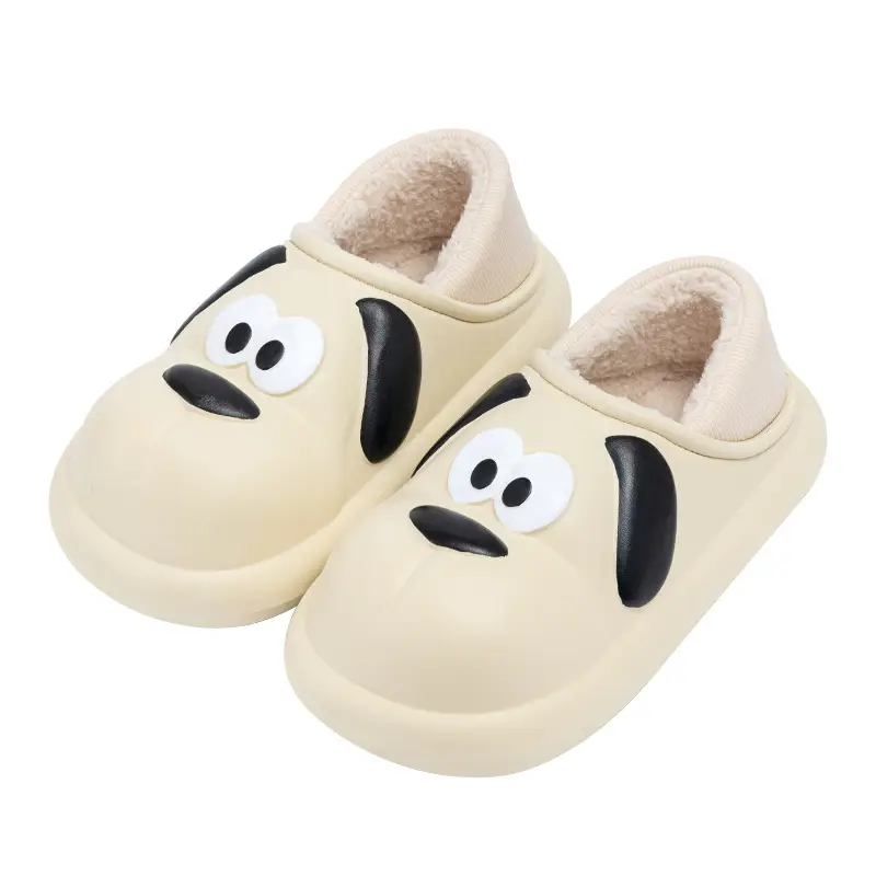 Home waterproof cotton slippers women's winter thick-soled indoor home non-slip outdoor couple cotton slippers women's autumn and winter