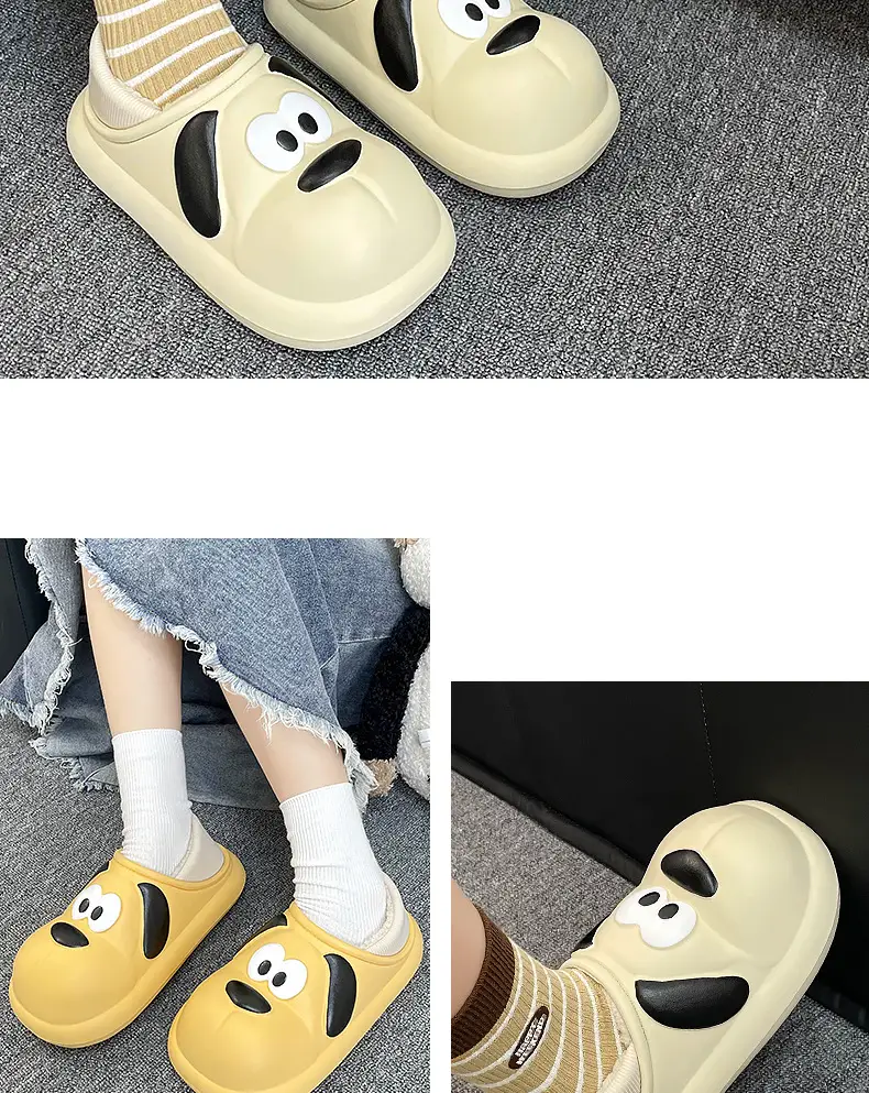 Home waterproof cotton slippers women's winter thick-soled indoor home non-slip outdoor couple cotton slippers women's autumn and winter — feature 16