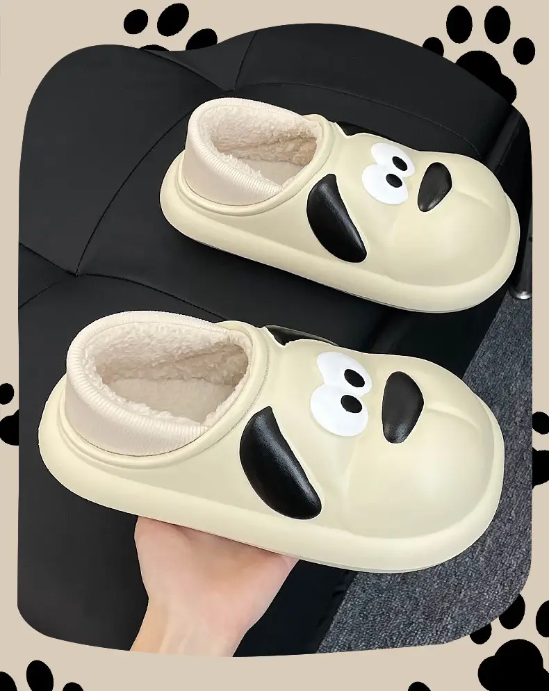 Home waterproof cotton slippers women's winter thick-soled indoor home non-slip outdoor couple cotton slippers women's autumn and winter — feature 2