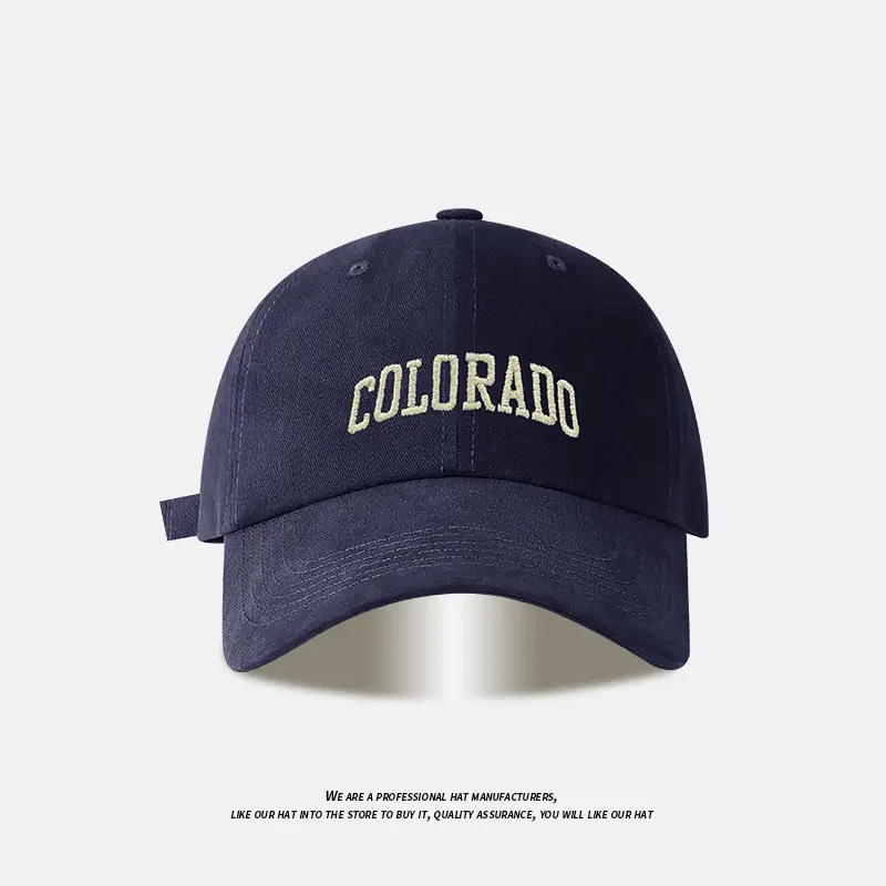 Colorado Letter Embroidered Baseball Cap Red