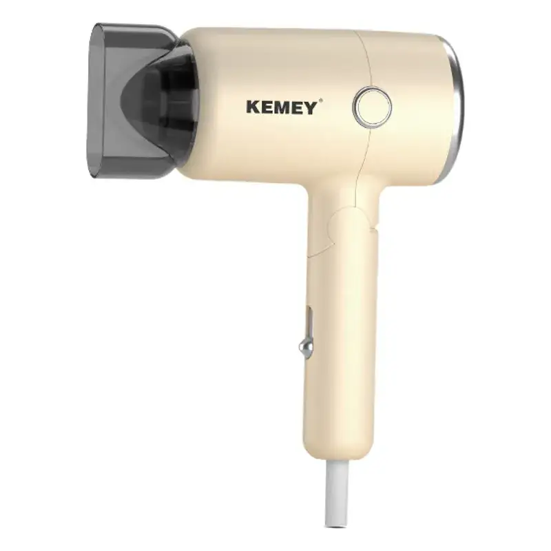 Kemei Mini Hair Dryer Gold Foldable Portable