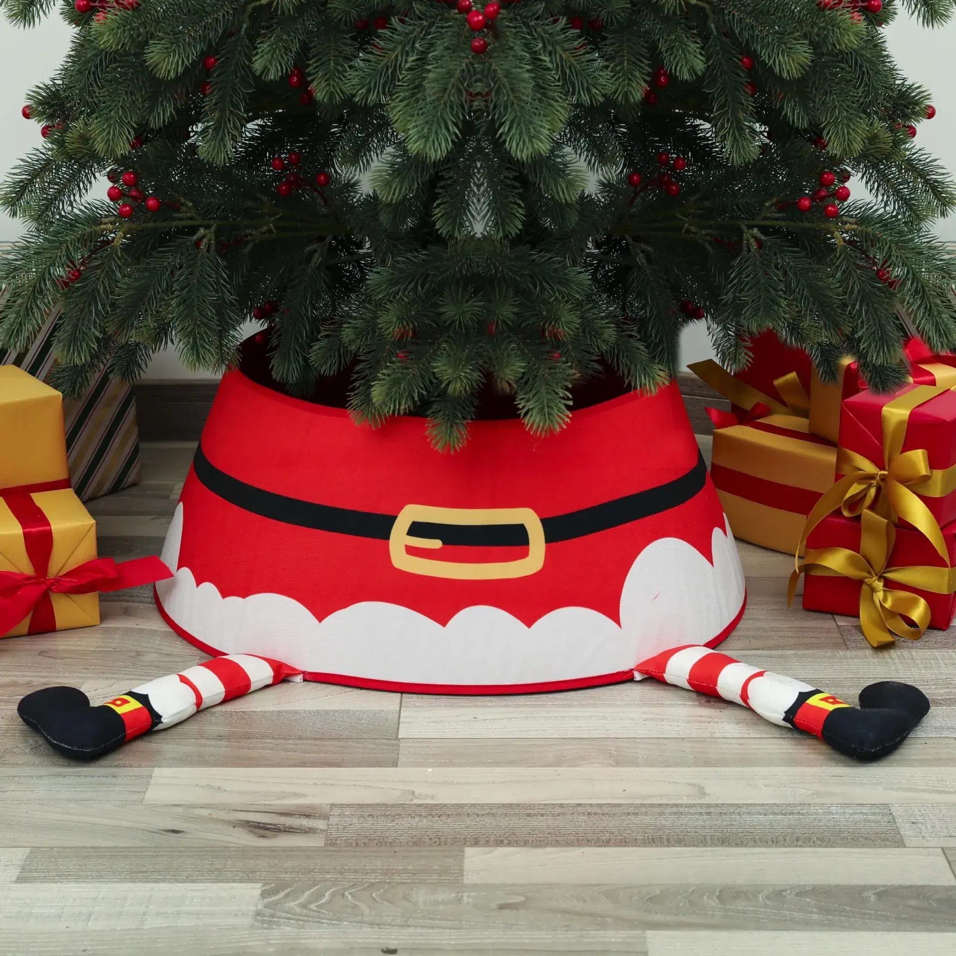 Christmas Tree Skirt with Sequin Decor - Image 6