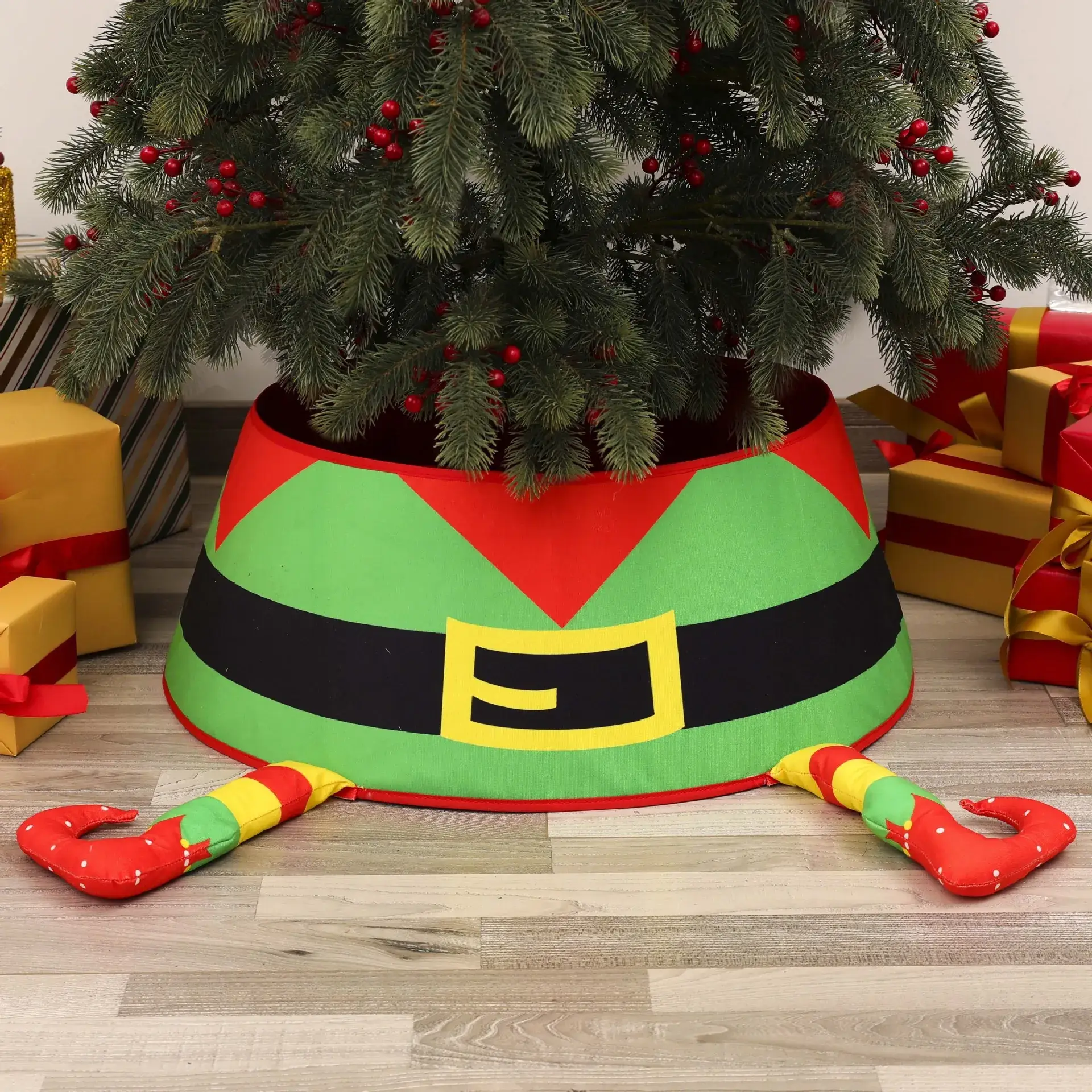 Christmas Tree Skirt with Sequin Decor - Image 8