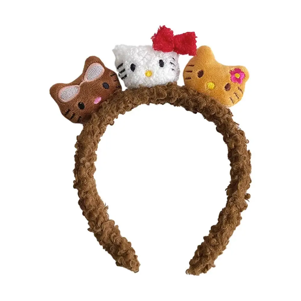 Hello Kitty Plush Cat Headband with Anti-Pressure Hair Accessories