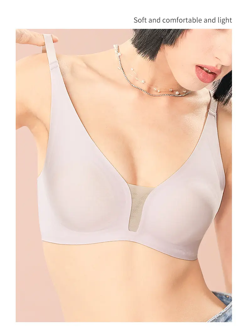 Jelly Mesh Fixed Cup Bra Small Chest — feature 19