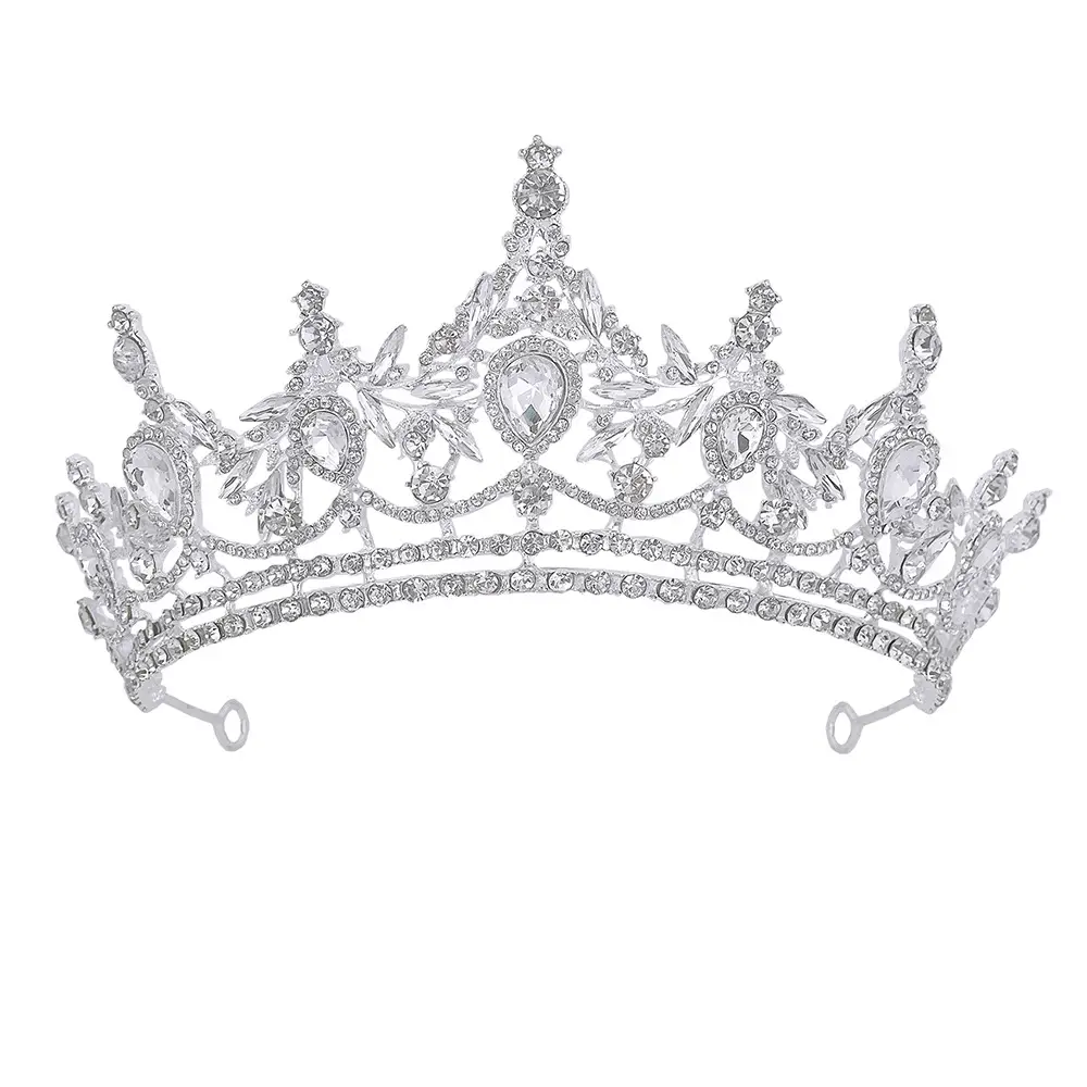 European & American Luxury Rhinestone Crown Hair Accessory - Image 6