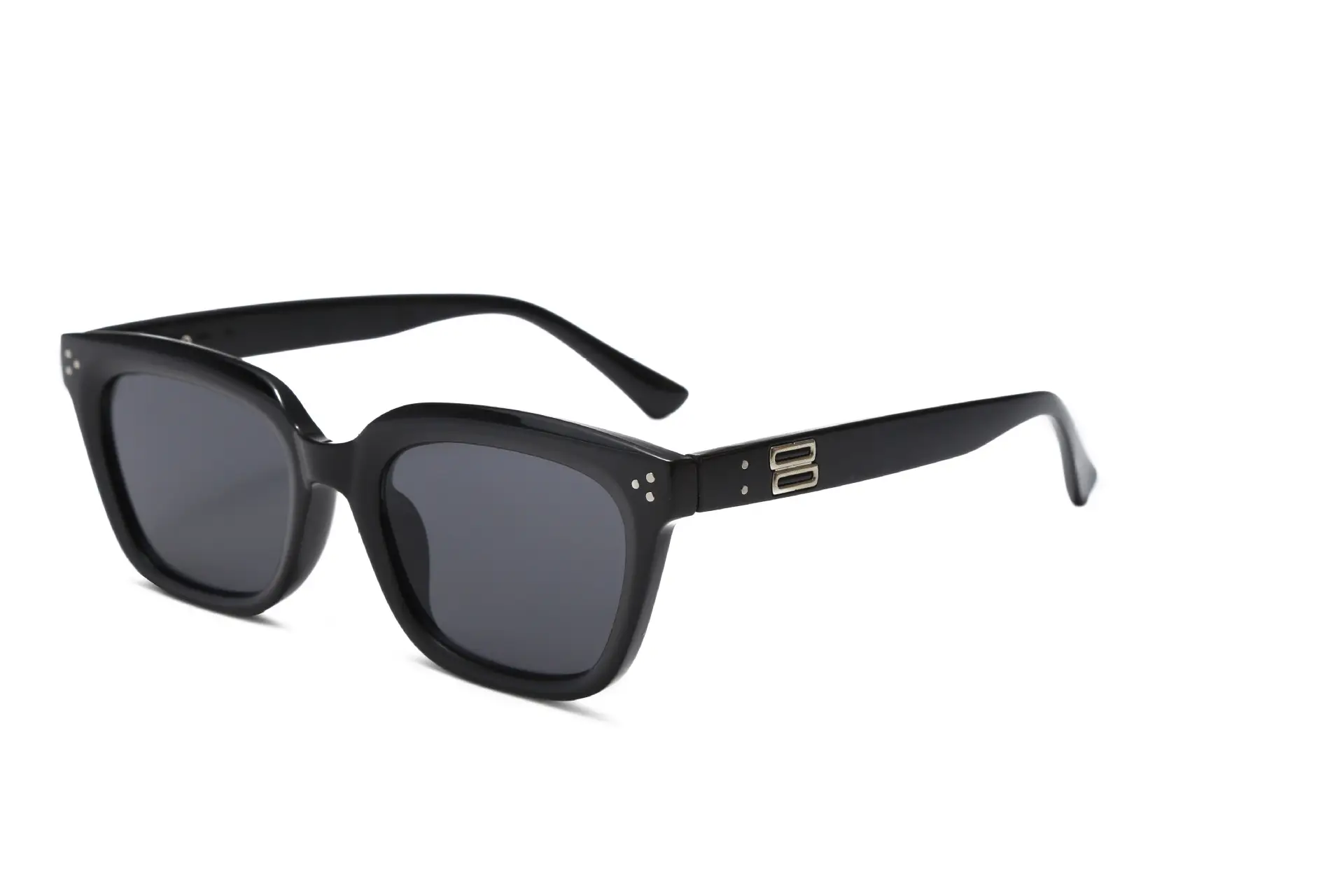 Square Sunglasses Summer with Light Beige Frame
