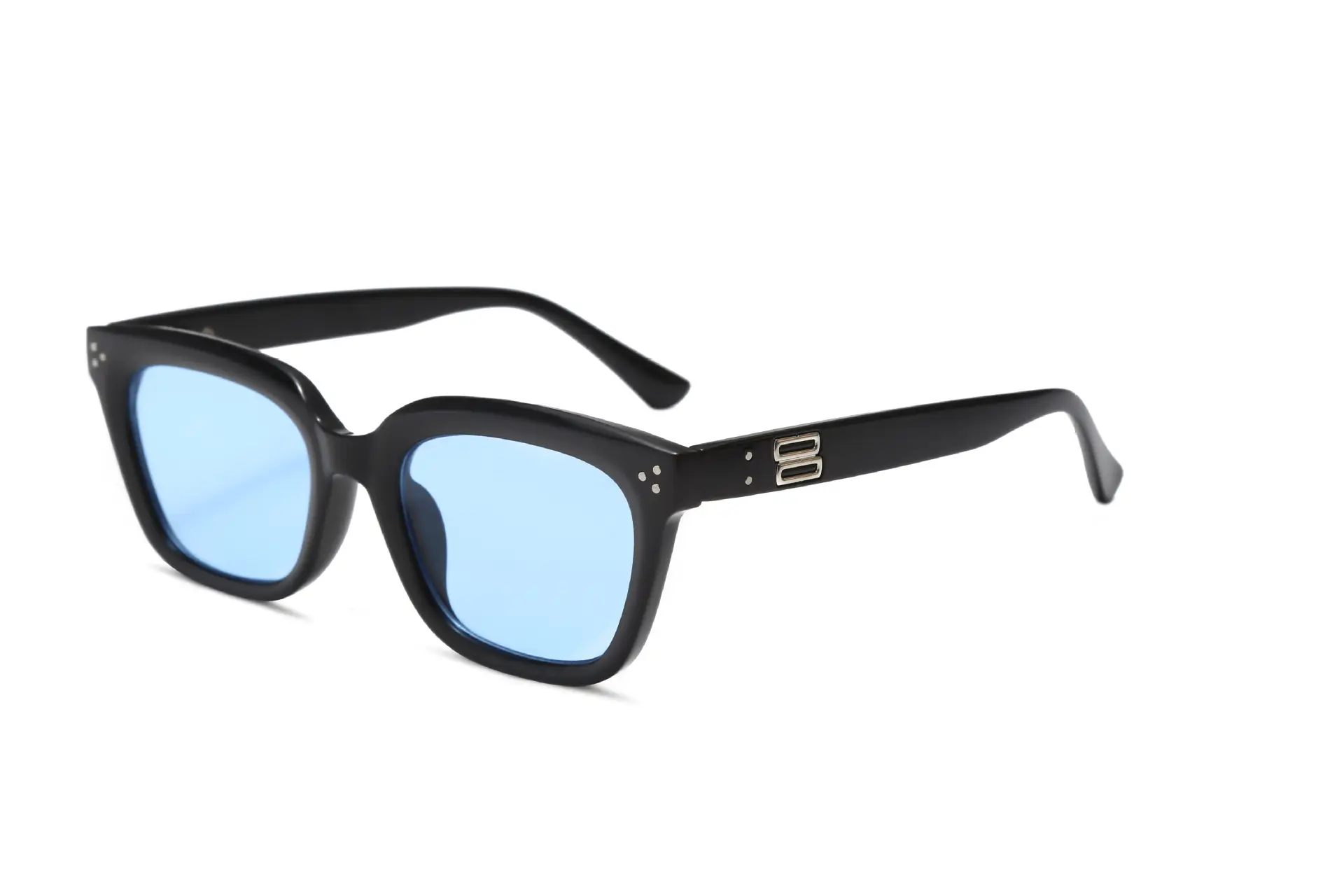 Square Sunglasses Summer with Light Beige Frame - Image 2