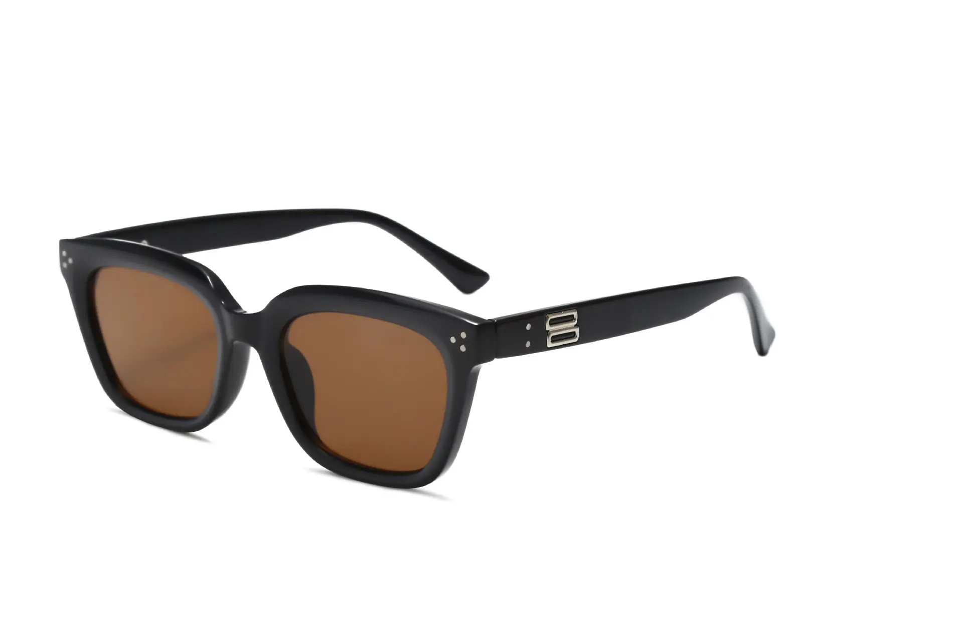 Square Sunglasses Summer with Light Beige Frame - Image 3
