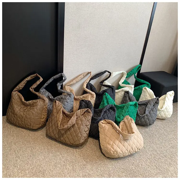 Brown Quilted Shoulder Messenger Bag for Women — feature 16