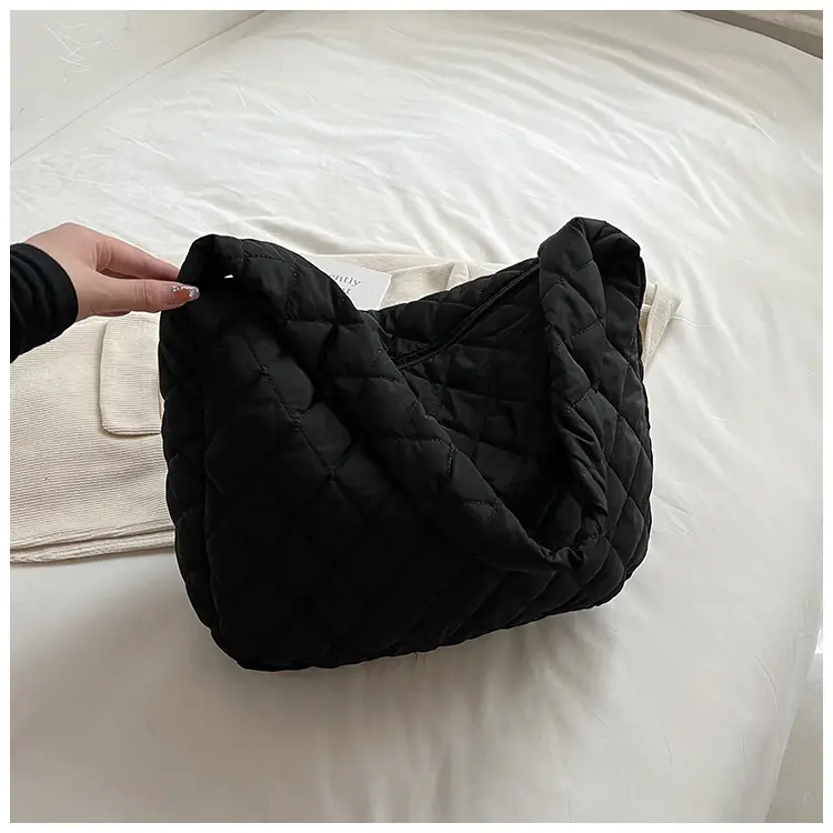 Brown Quilted Shoulder Messenger Bag for Women — feature 21