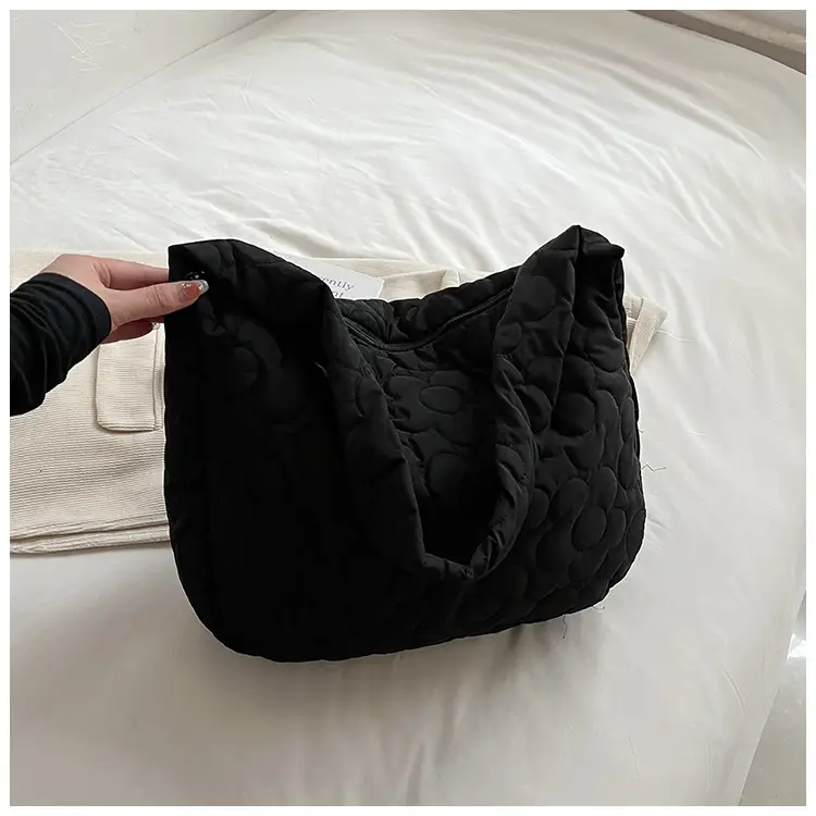 Brown Quilted Shoulder Messenger Bag for Women — feature 25
