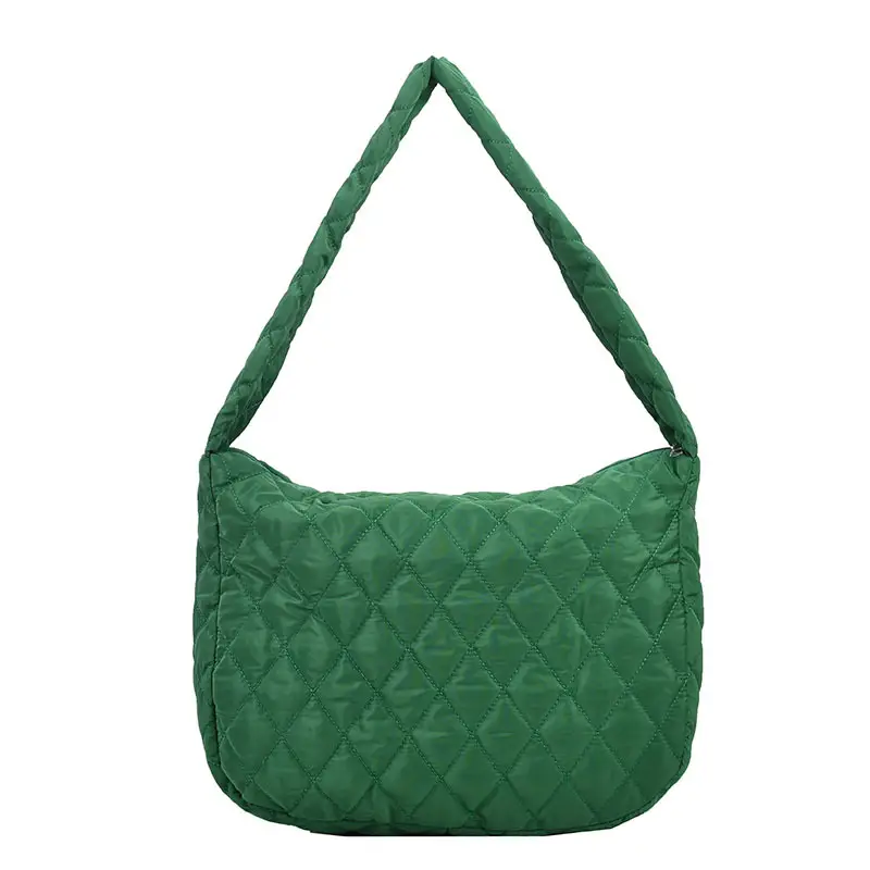 Brown Quilted Shoulder Messenger Bag for Women - Image 5