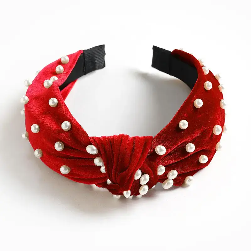 Blue Pearl Knotted Headband for Women - Image 9
