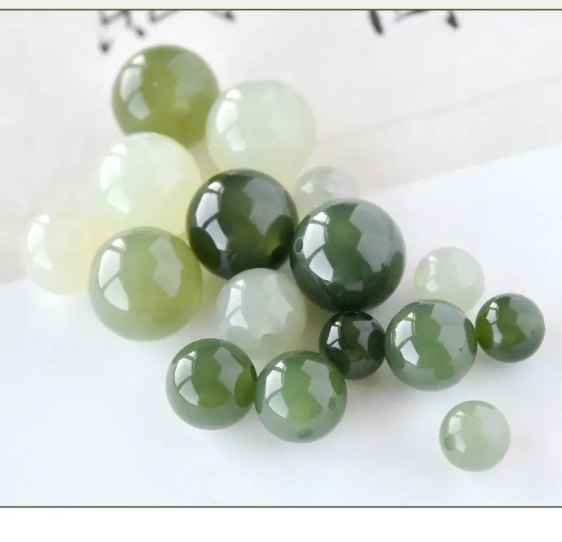 Hetian Jade Beads Qingshui Scattered DIY — feature 6