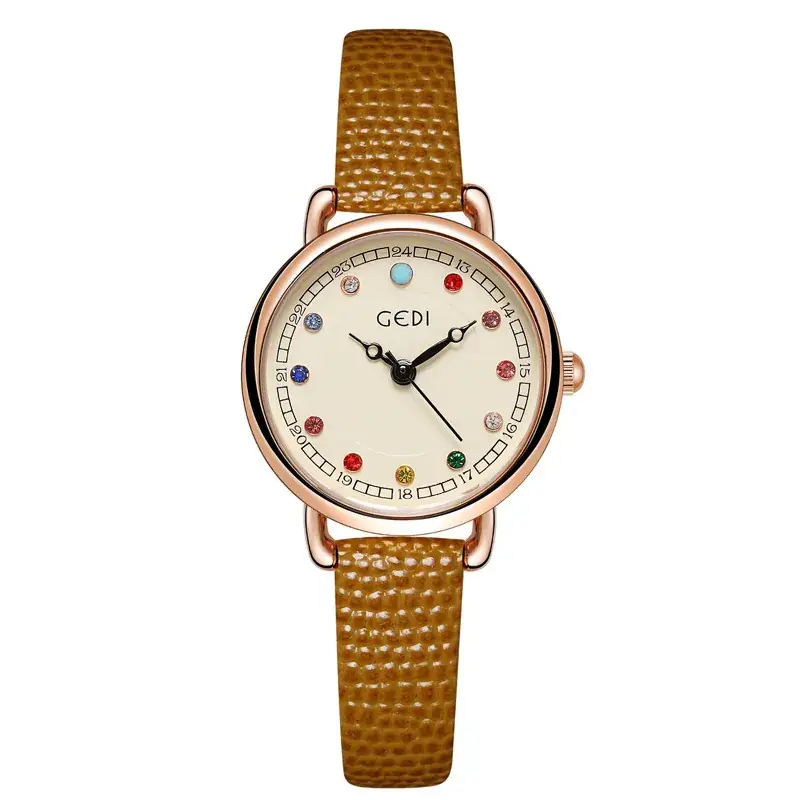 Women's Birthstone Quartz Watch Black Strap - Image 3
