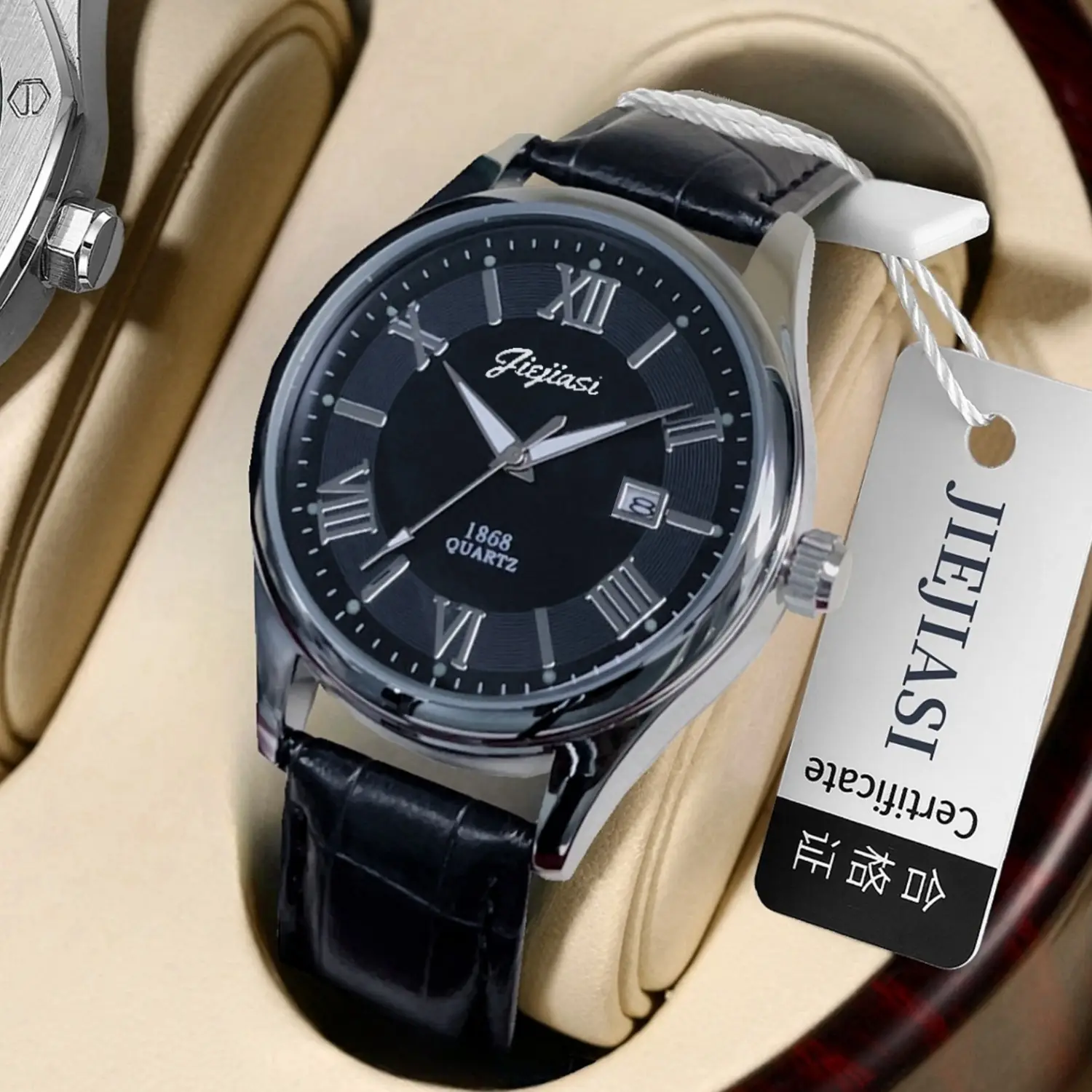 Jiejiasi Ultra-Thin Luminous Quartz Men's Watch — feature 10