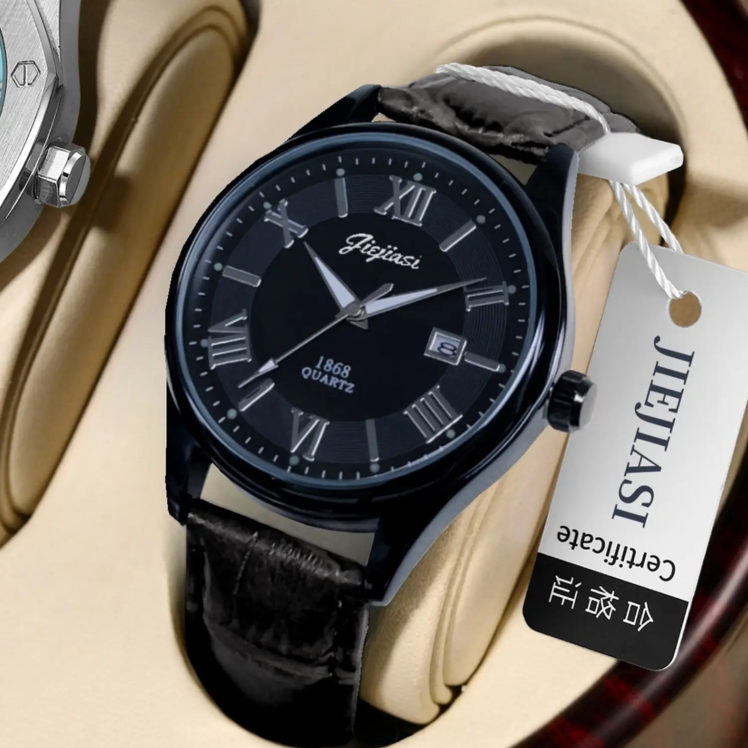 Jiejiasi Ultra-Thin Luminous Quartz Men's Watch — feature 7
