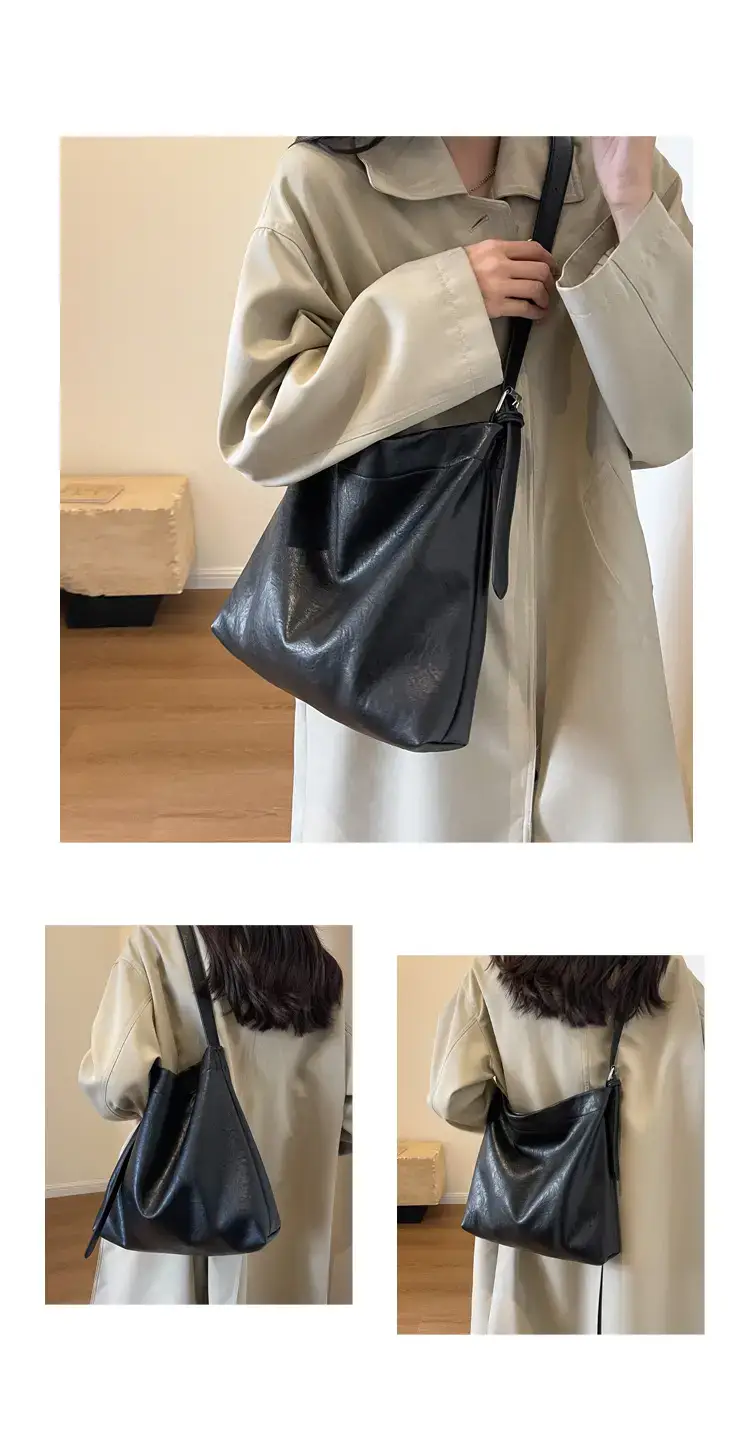 Retro Brown Leather Tote Bag for Women — feature 10