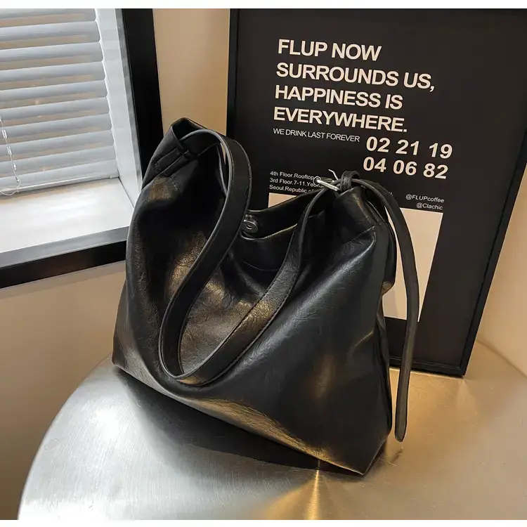 Retro Brown Leather Tote Bag for Women — feature 32