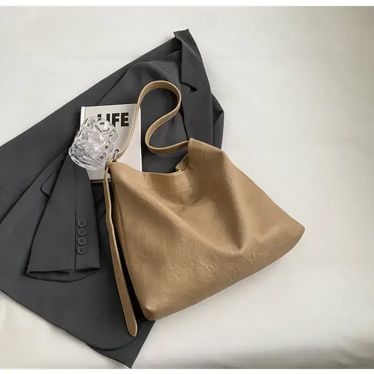 Retro Brown Leather Tote Bag for Women — feature 44