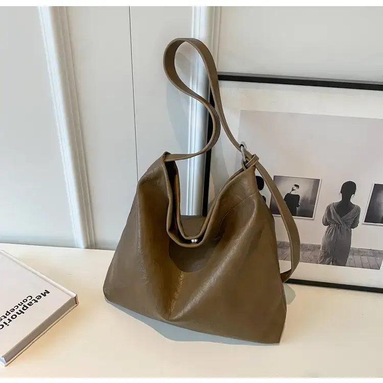Retro Brown Leather Tote Bag for Women — feature 48