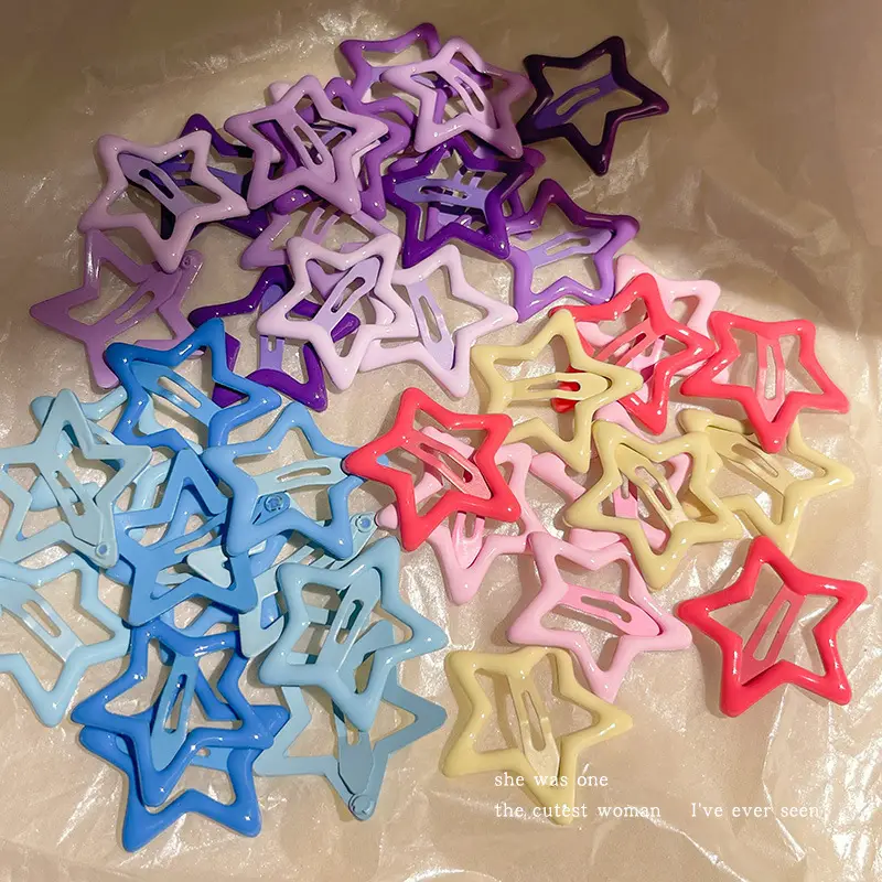 Pentagram Hairpin Clip Set 5 Pcs 6x1.5cm - Image 58