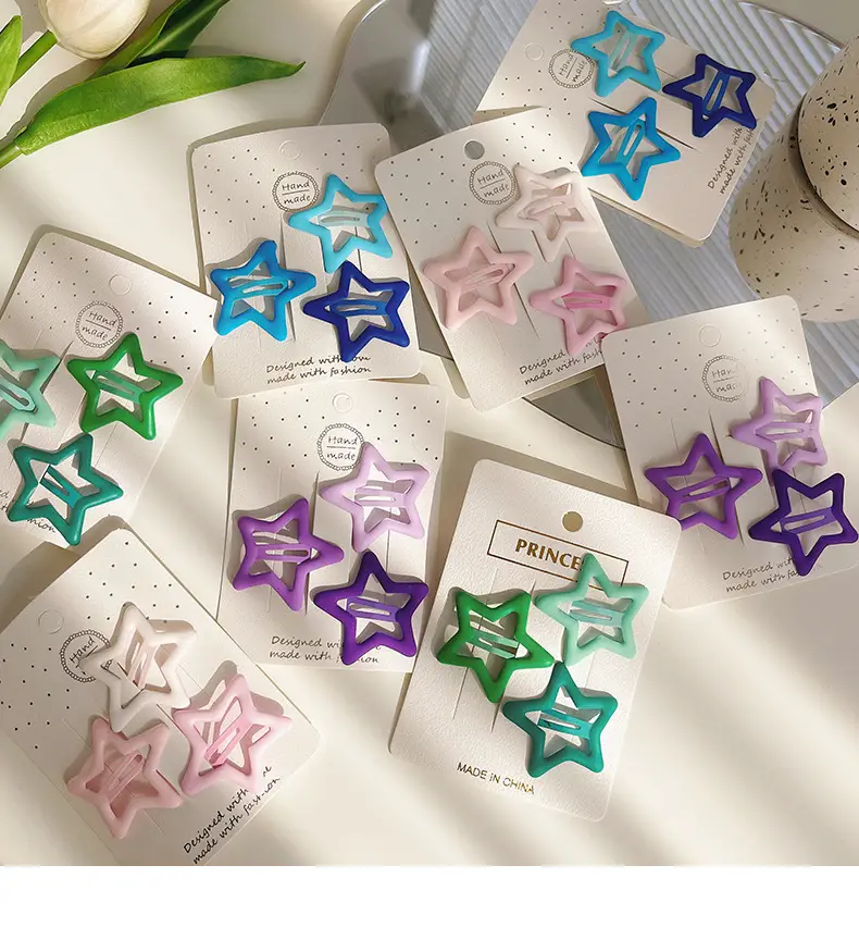 Pentagram Hairpin Clip Set 5 Pcs 6x1.5cm — feature 5