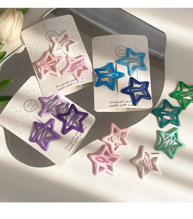 Pentagram Hairpin Clip Set 5 Pcs 6x1.5cm — feature 7