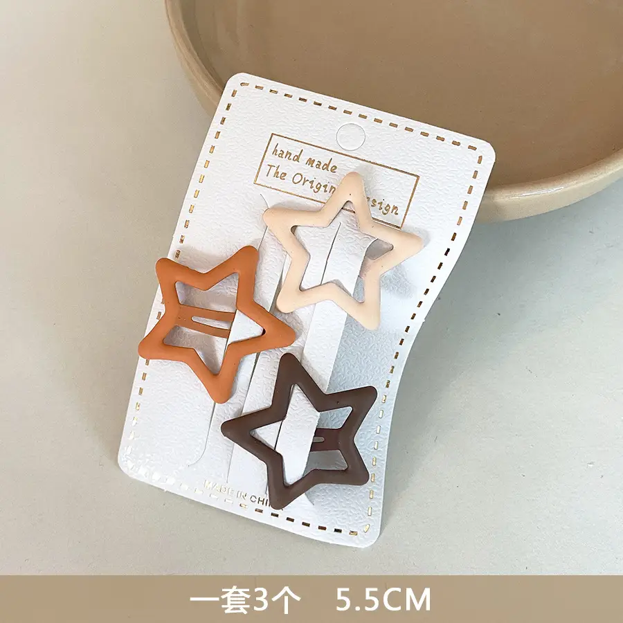 Pentagram Hairpin Clip Set 5 Pcs 6x1.5cm - Image 11