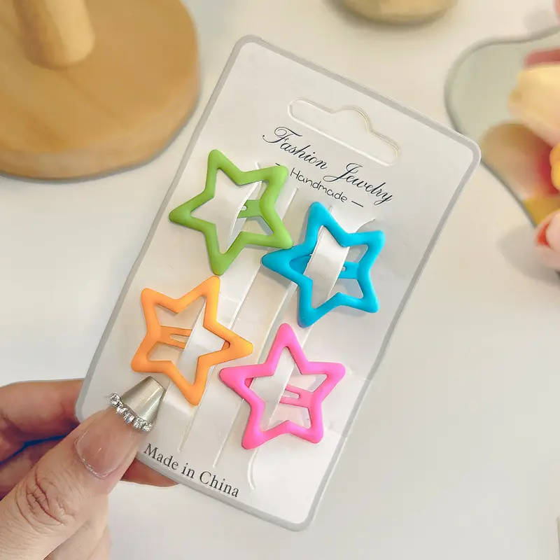 Pentagram Hairpin Clip Set 5 Pcs 6x1.5cm - Image 39